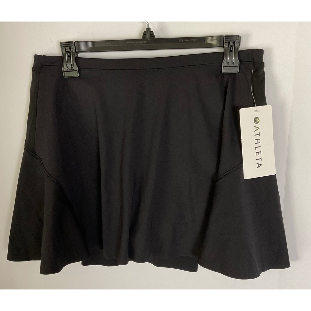 Athleta Match Point Skort Black Women Medium 487498 Athletic Tennis Golf Skirt - Picture 2 of 11